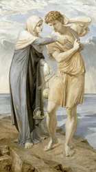 Człowiek wsłuchuje się w apel sumienia, 1910